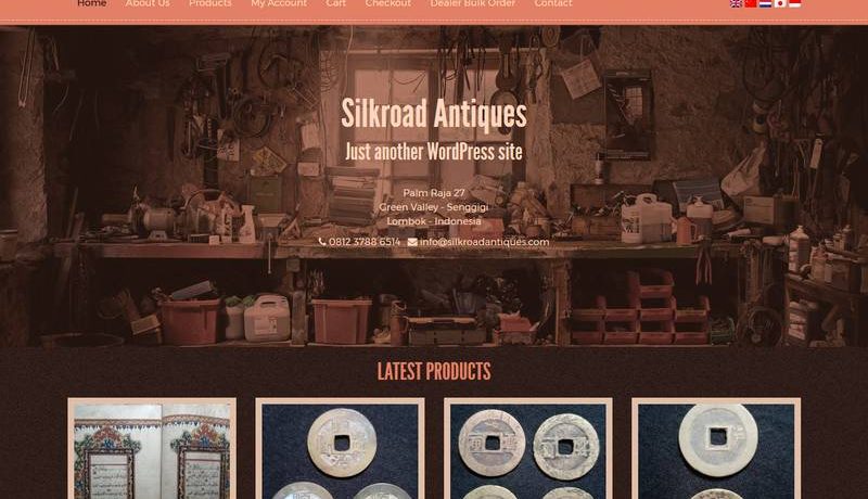 Desain Website Silkroad Antiques