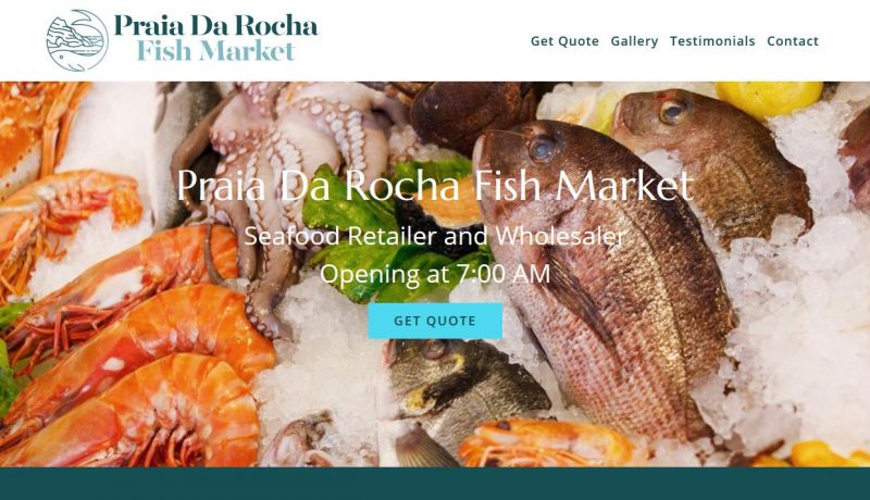 Jasa Pembuatan Website Dari PSD ke WordPress Praia Da Rocha Fish Market