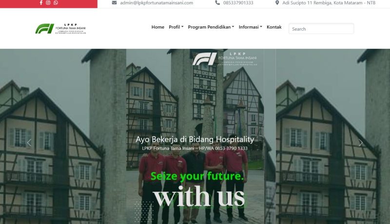 Jasa Pembuatan Website LPKP Fortuna Tama Insani