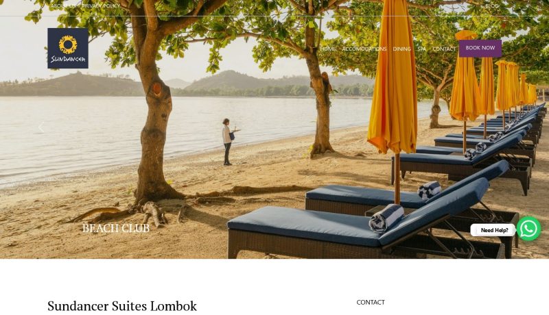 Jasa Pembuatan Website Sundancer Suites Lombok
